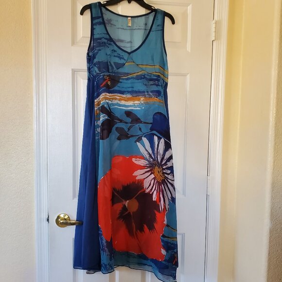 Geilihamai Swim Beach Dress Wear Cover-Up With Side Zipper Size XXL - Picture 1 of 10